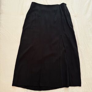 Dynamite Black Side Slit Skirt
